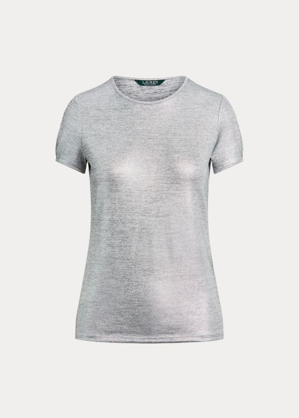 T Shirt Ralph Lauren Metallic Mulher 28639-HNXW